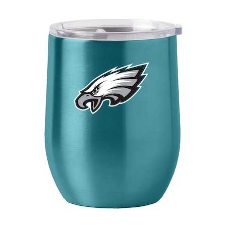 Logo Brands Philadelphia Eagles 16oz Gameday Stainless Curved Beverage 624-S16CB-1